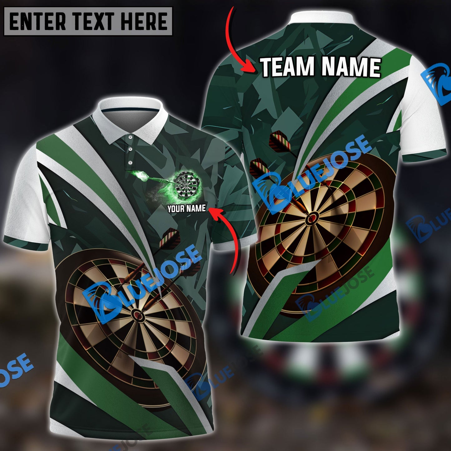 Frenzidea Blade Of Glory Darts Personalized Name, Team Name 3D Shirt ( 5 Colors)