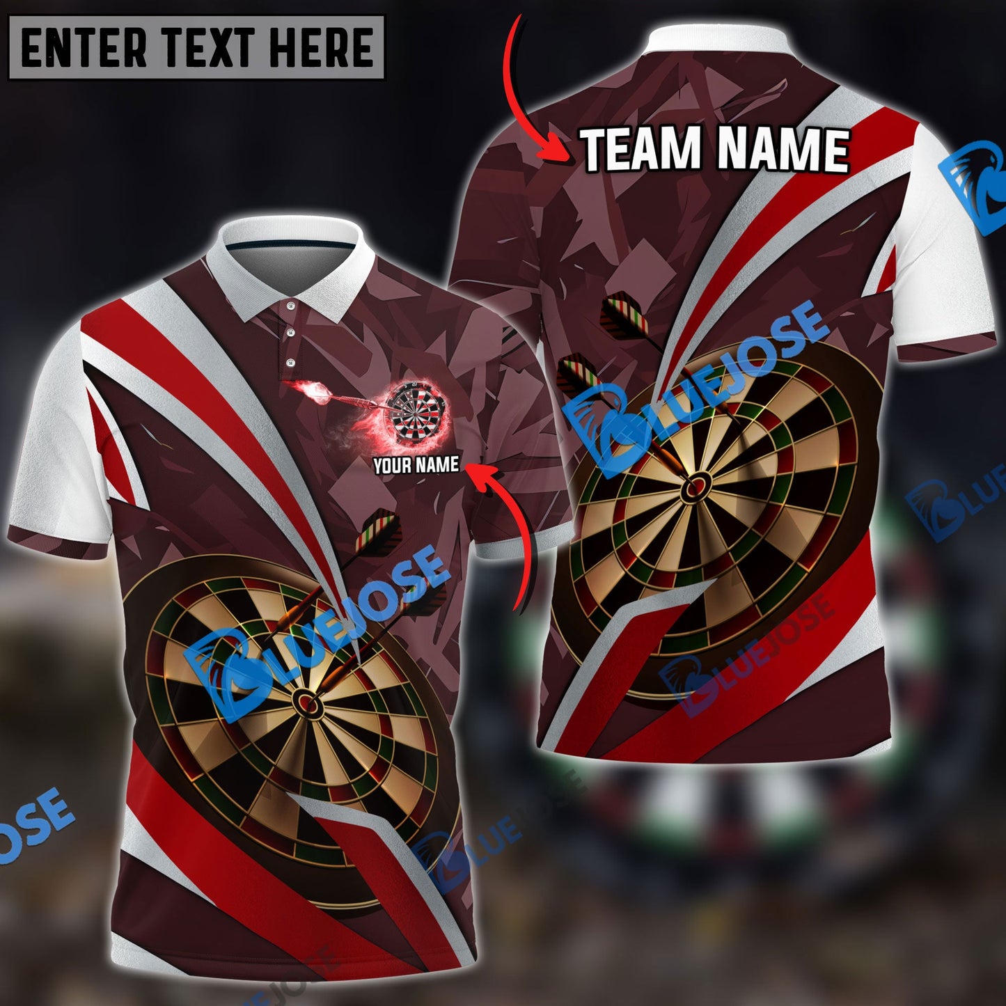 Frenzidea Blade Of Glory Darts Personalized Name, Team Name 3D Shirt ( 5 Colors)