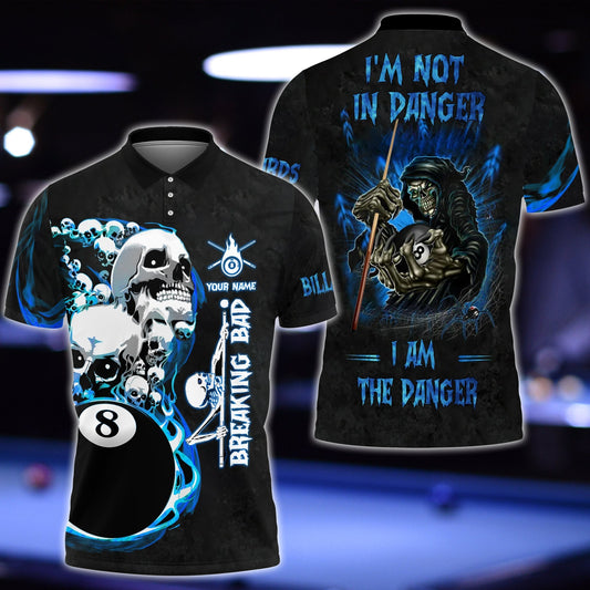 Frenzidea Billiards I Am The Danger Personalized Unisex Shirt