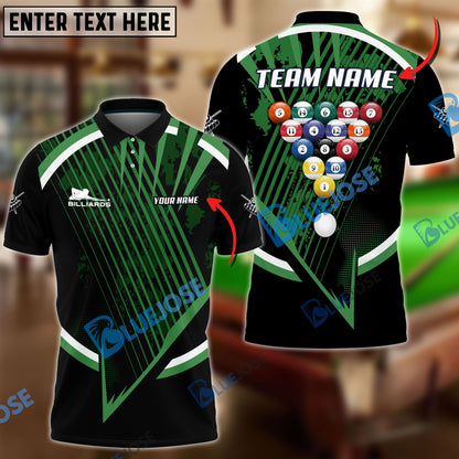 frenzidea Billiards Ball 8 Tournament Concept Personalized Name, Team Name Unisex Shirt ( 4 Colors )