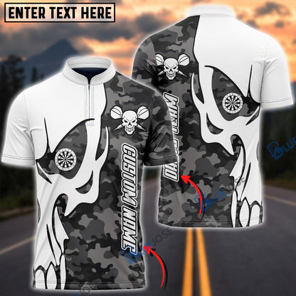 Frenzidea Skull Darts Team Personalized Name, Team Name 3D Shirt