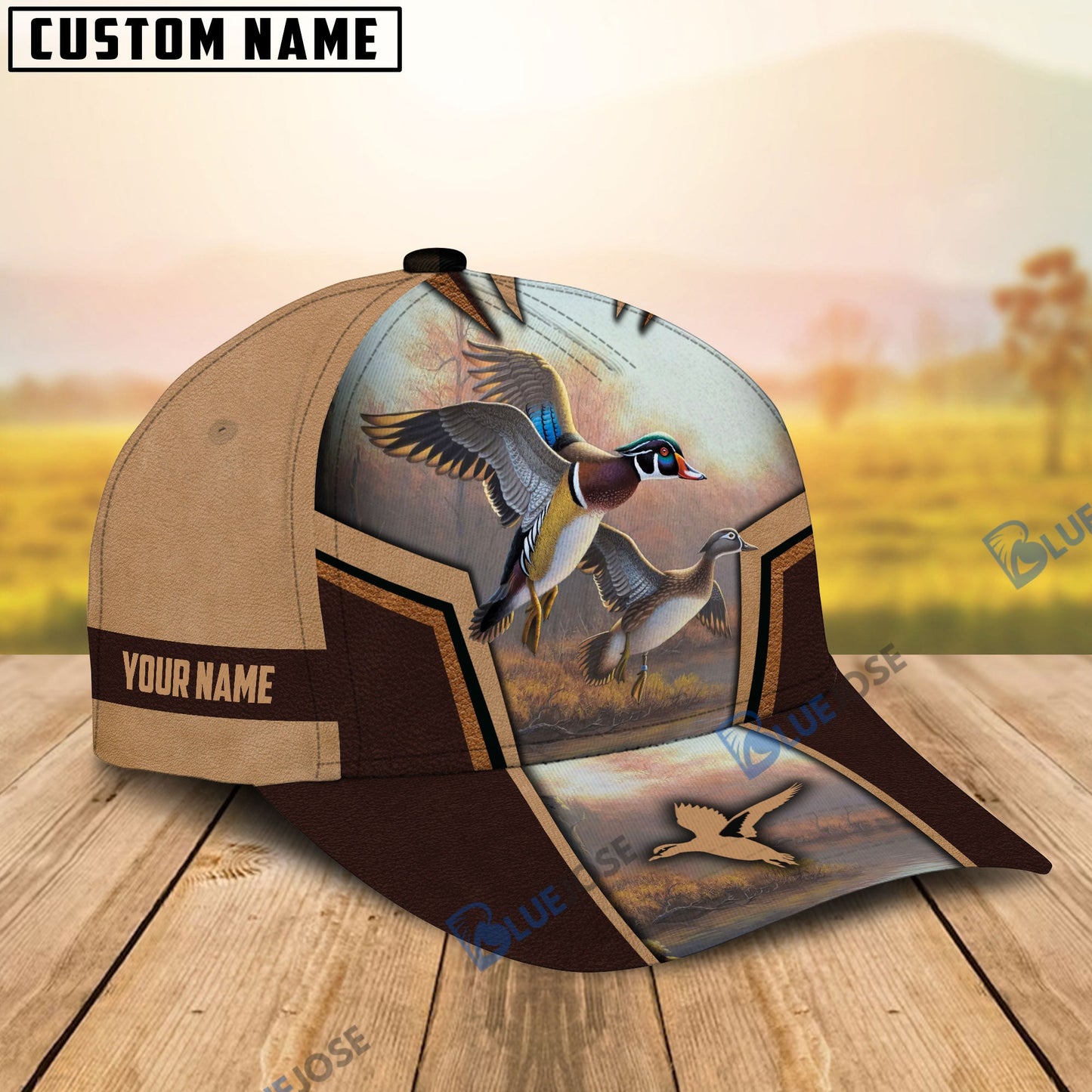 frenzidea Duck Hunting Premium Personalized Name Cap