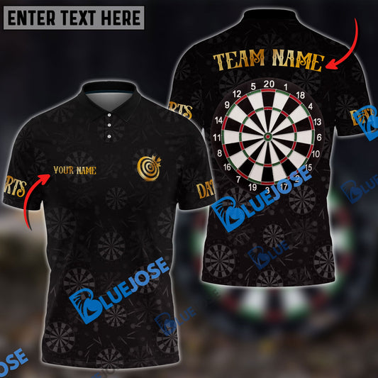 Frenzidea Darts Golden Time Personalized Name, Team Name 3D Shirt (4 Colors)