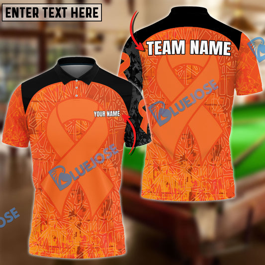 Frenzidea Orange Darts Breast Cancer Personalized Name, Team Name 3D Shirt