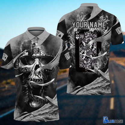 Frenzidea King Card In Head Personalized Name Unisex Shirt