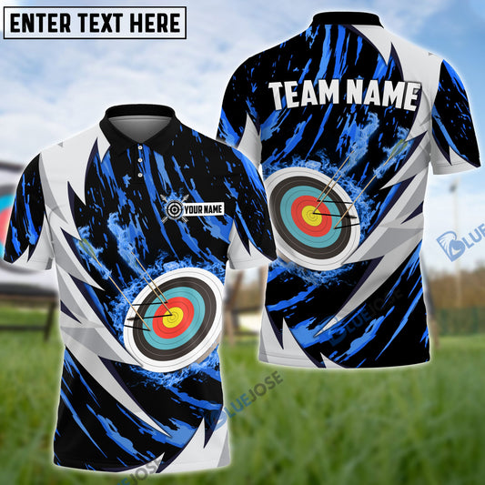 Frenzideas Personalized Name Thunder Dot Archery Multicolor 3D Shirt