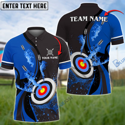 Frenzidea Archery Water Flow Customized Name 3D Shirt (5 Colors)