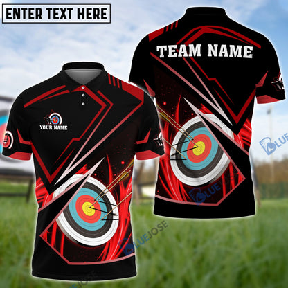 Frenzideas Archery Premium Multicolor Customized Name 3D Shirt (4 Colors)