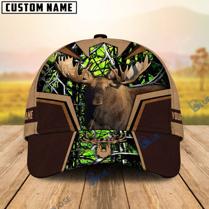 frenzidea Moose Hunting Premium Personalized Name Cap