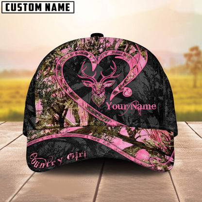 frenzidea The Unique Deer Country Girl Multicolor Personalized Cap