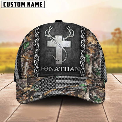 Frenzidea Personalized Name Fishing Hunting Cap (7 Colors)