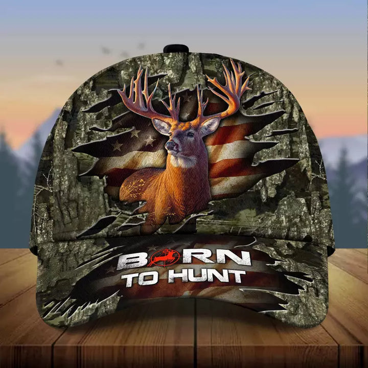 Frenzidea Premium Born To Hunt Deer Hunting Multicolor Cap