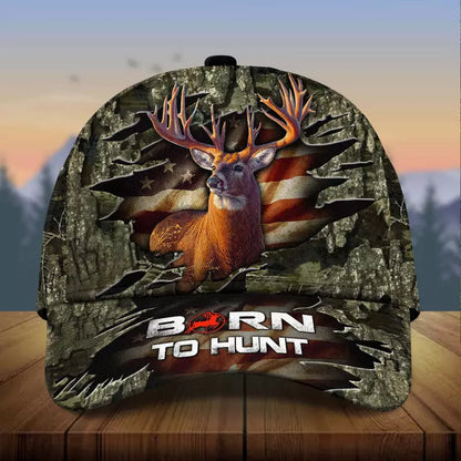 Frenzidea Premium Born To Hunt Deer Hunting Multicolor Cap