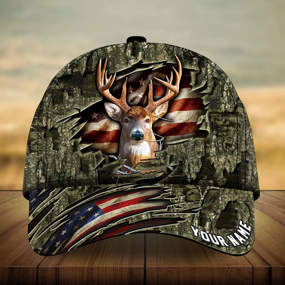 Frenzidea Premium Loralle Cracked Deer Hunting Multicolor Personalized Cap