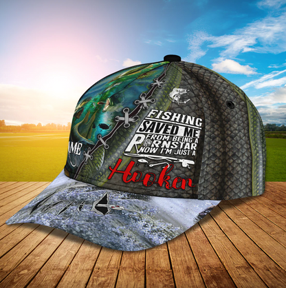 Frenzidea Personalized Bass Fishing Saved Me Classic Cap