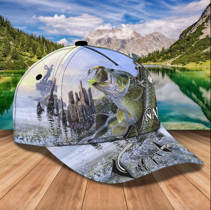 Frenzidea Personalized Bass Fishing Classic Cap