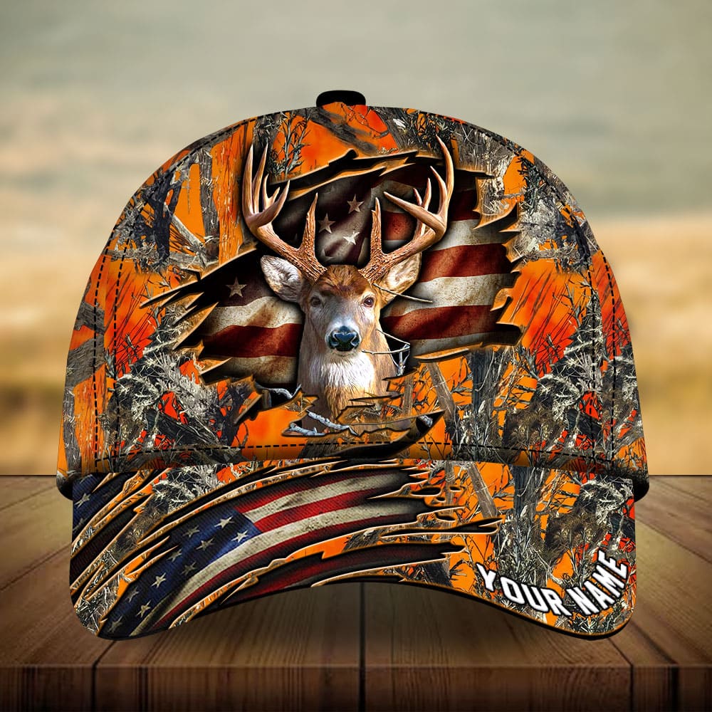 Frenzidea Premium Loralle Cracked Deer Hunting Multicolor Personalized Cap