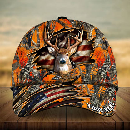 Frenzidea Premium Loralle Cracked Deer Hunting Multicolor Personalized Cap