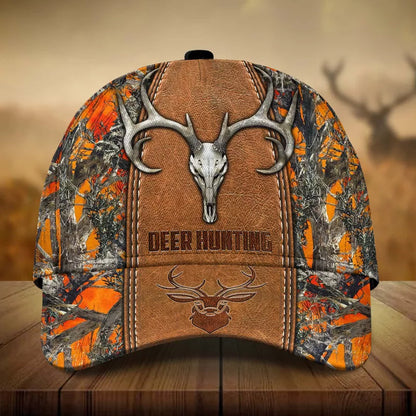 Frenzidea Premium Skull Deer Hunting Multicolor Personalized Cap