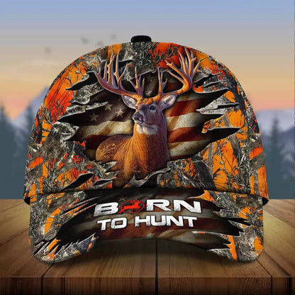Frenzidea Premium Born To Hunt Deer Hunting Multicolor Cap