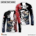 Frenzidea Catfish Fishing Paint Scratch American Flag scratch Sport Custom Name & Team Name 3D Shirts
