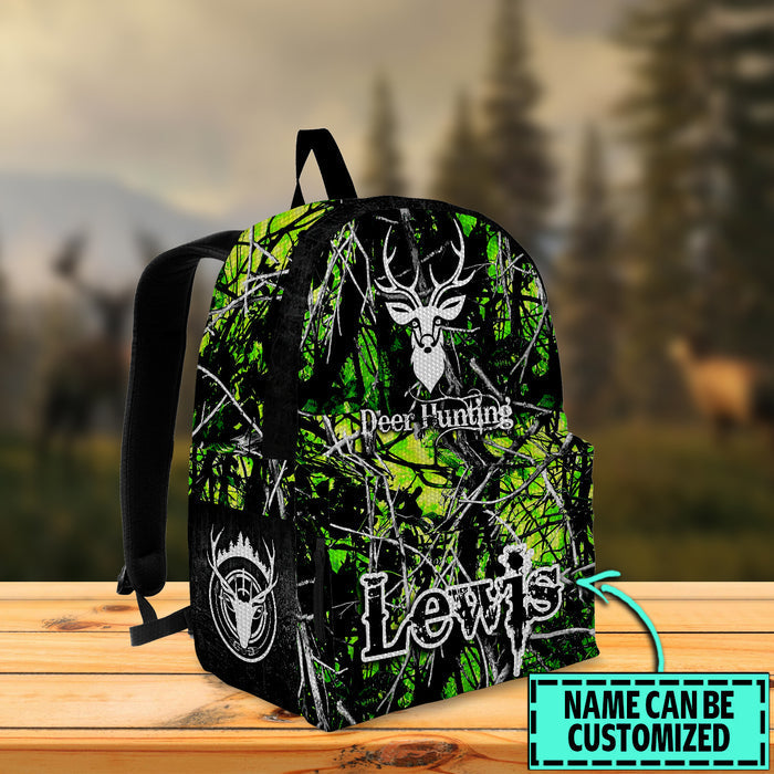 Frenzidea Deer Hunting Camo Name Personalized Backpack