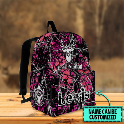Frenzidea Deer Hunting Full Camo Name Personalized Backpack
