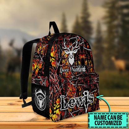 Frenzidea Deer Hunting Camo Name Personalized Backpack