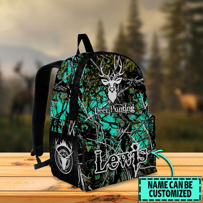 Frenzidea Deer Hunting Camo Name Personalized Backpack
