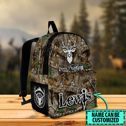 Frenzidea Deer Hunting Camo Name Personalized Backpack