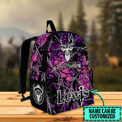 Frenzidea Deer Hunting Camo Name Personalized Backpack