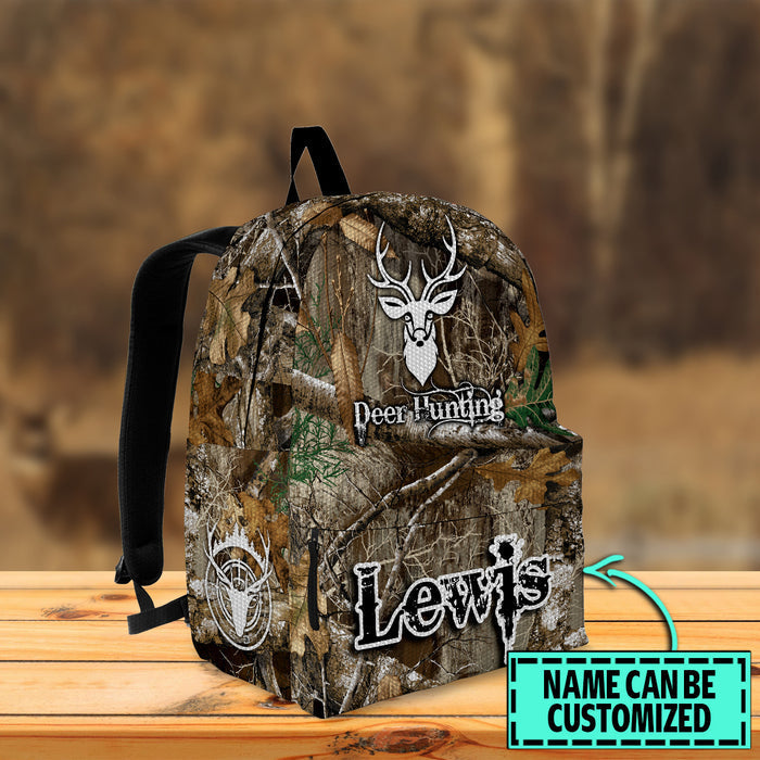 Frenzidea Deer Hunting Full Camo Name Personalized Backpack