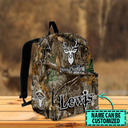 Frenzidea Deer Hunting Full Camo Name Personalized Backpack