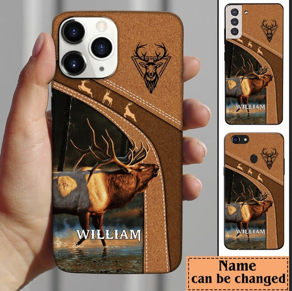 Frenzidea Leather Pattern Personalized Phone Case ELK Deer