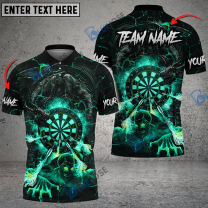 Frenzidea Darts Hell Dragon Personalized Name, Team Name 3D Shirt (4 Colors)