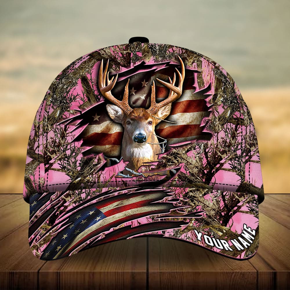 Frenzidea Premium Loralle Cracked Deer Hunting Multicolor Personalized Cap