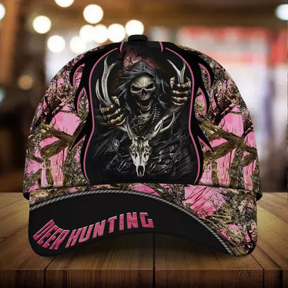 Frenzidea Cool Skull Deer Hunting Personalized Cap