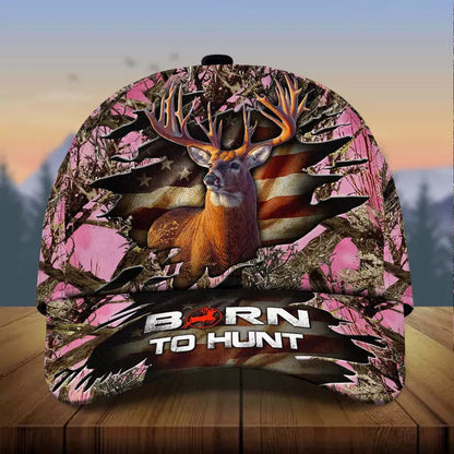 Frenzidea Premium Born To Hunt Deer Hunting Multicolor Cap
