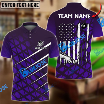 Frenzidea Billiards Ball 8 To The New America Personalized Name, Team Name Unisex Shirt ( 4 Colors )