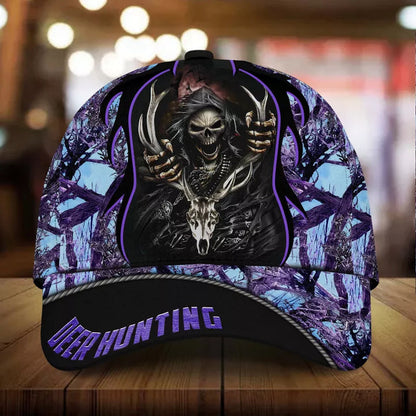 Frenzidea Cool Skull Deer Hunting Personalized Cap