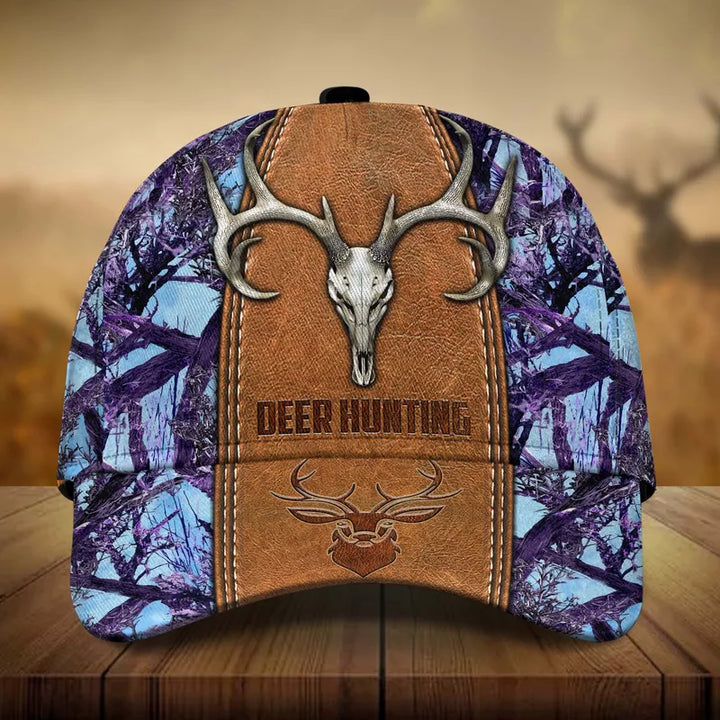 Frenzidea Premium Skull Deer Hunting Multicolor Personalized Cap