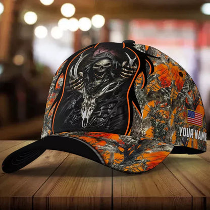 Frenzidea Cool Skull Deer Hunting Personalized Cap
