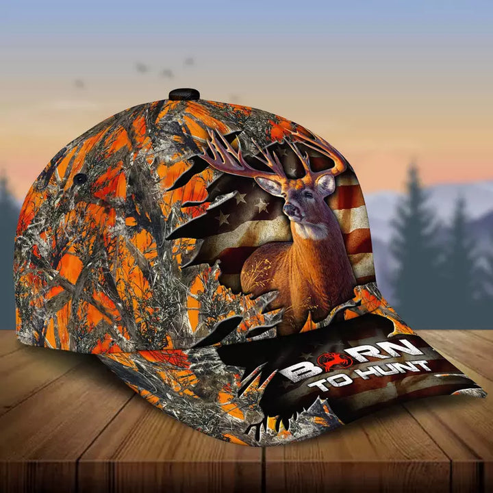 Frenzidea Premium Born To Hunt Deer Hunting Multicolor Cap