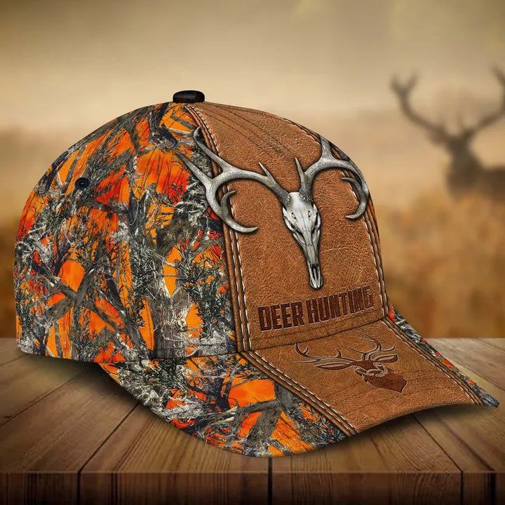 Frenzidea Premium Skull Deer Hunting Multicolor Personalized Cap
