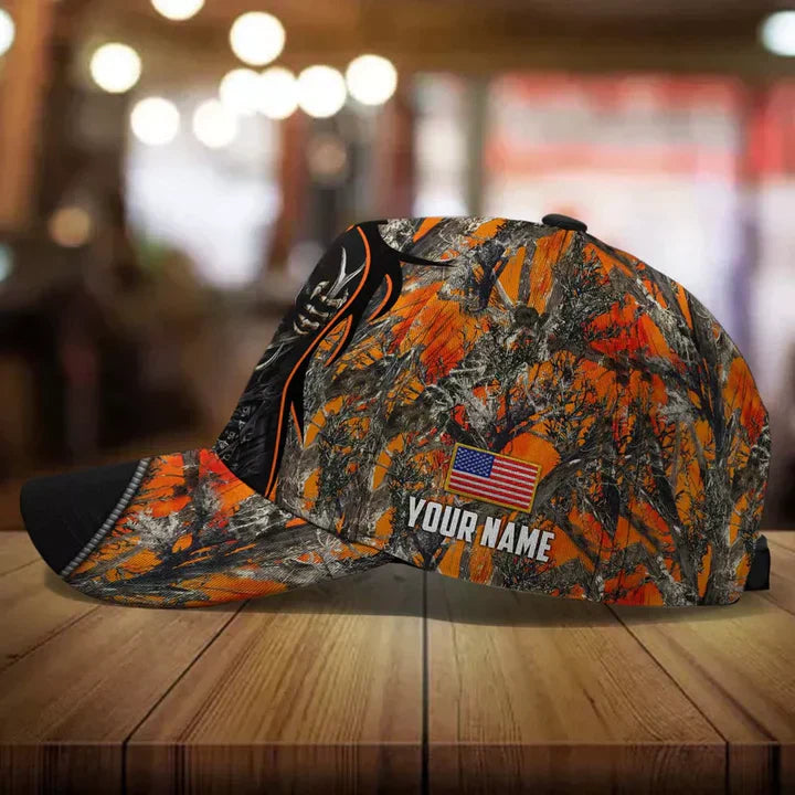 Frenzidea Cool Skull Deer Hunting Personalized Cap