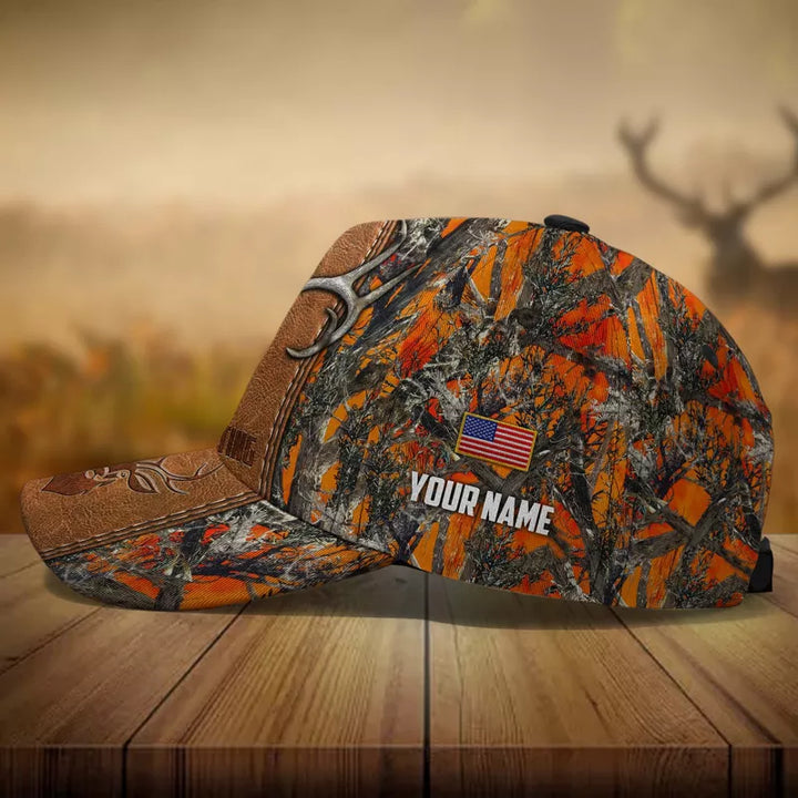 Frenzidea Premium Skull Deer Hunting Multicolor Personalized Cap