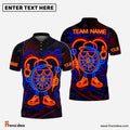 Frenzidea Darts Neon Dartboard Champion Personalized Name, Team Name Shirt (4 Colors)