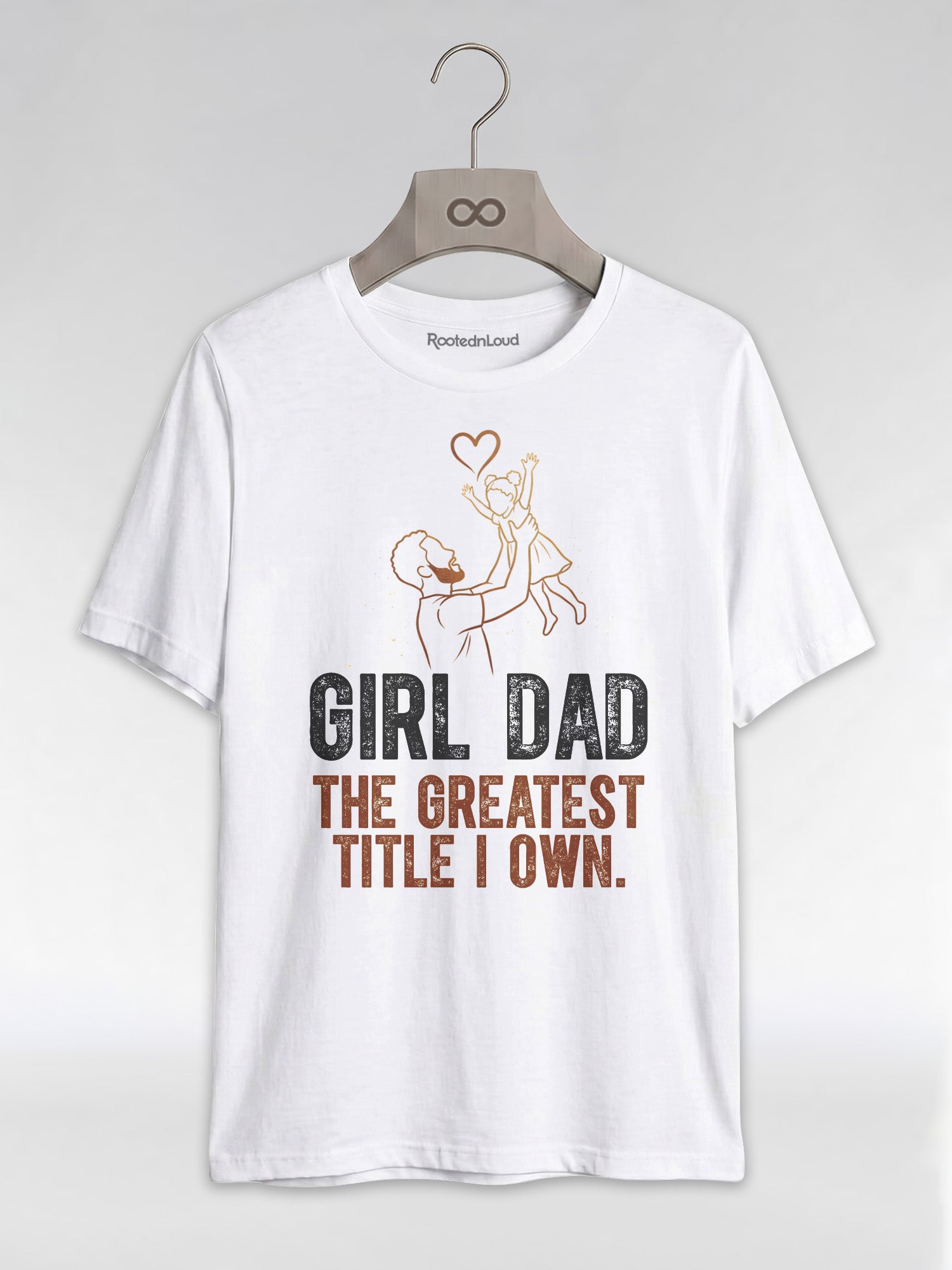Black Dad & Daughter Bond: The Greatest Title Graphic T-Shirt - RootednLoud