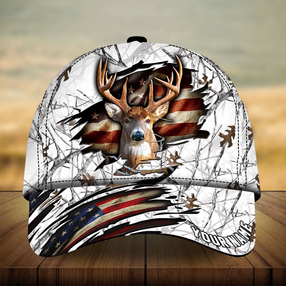 Frenzidea Premium Loralle Cracked Deer Hunting Multicolor Personalized Cap