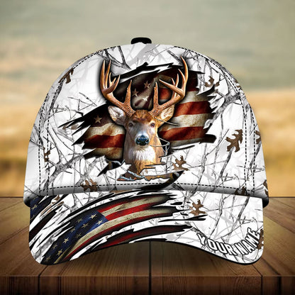 Frenzidea Premium Loralle Cracked Deer Hunting Multicolor Personalized Cap